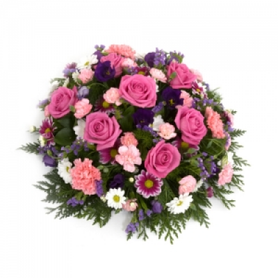 Funeral Posy (Pink) - Tasteful posy arrangement suitable for gentleman or lady. Alternative colours available.